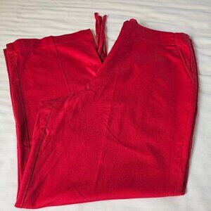 Samatha Stretch Vintage Women's Red Crop Pants Size 10